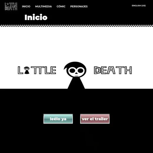 Captura del proyecto Project Little Death (Web) realizado por JEDG para Project Little Death